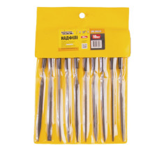 Набір надфілів 10шт 06-0020 з ручками Мастер Тул 39586