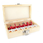 Набір фрез кінцевих по дереву Інтертул 6 шт НТ-0074 39477