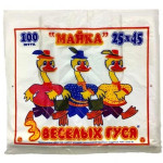 Пакет майка №45 100шт 25х45 см Україна