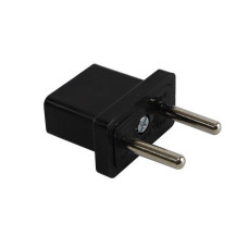 Перехідник вилка американка чорний 10А 62-23-08 68089