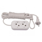 Подовжувач Люксел 5м 2 гнізда б/з 87032