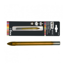 Свердло по склу і плитці 6мм 4різ Resource 22-008 33261