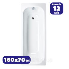 Ванна емаль сталева 120х70х36 Pro Steel 10765