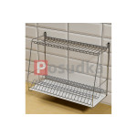 Сушка для посуду хром 60см. 2-ярусна пряма СТ-26222 10682 Україна