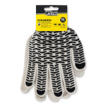 Перчатки Долоні білі чорна хвиля WE2103H Werk р.10 17342