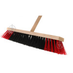 Щітка вулична 35см червона дерев. основа з києм 79867