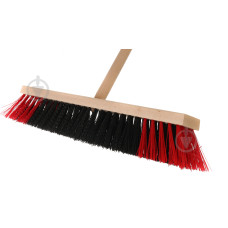 Щітка вулична 35см червона дерев. основа з києм 79867