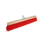 Щітка вулична 35см червона Пласт. основа з києм 79868