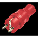 Вилка з\з 16А каучук Червона Mutlusan MARSO 62-53-21 87716