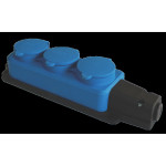 Колодка 3 гнізда з\з 16а каучук 62-53-34 87717