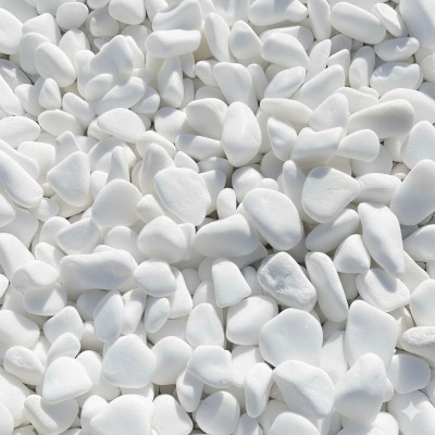 Камінь декор. мармуровий галька 10-30мм (17кг) (Греція) 19618