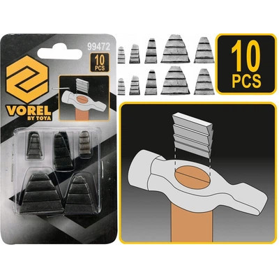 Клинці для молотків VOREL 10шт/компл 19623