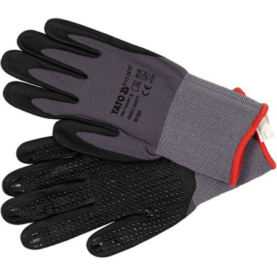 Перчатки нейлон. YATO нітрил покрит. YT-74757 р.8 179686