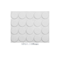 Протектор самоклеючий антиковзкий Vorel 20мм (20шт/наб) білі 74831