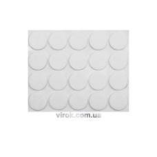 Протектор самоклеючий антиковзкий Vorel 20мм (20шт/наб) білі 74831