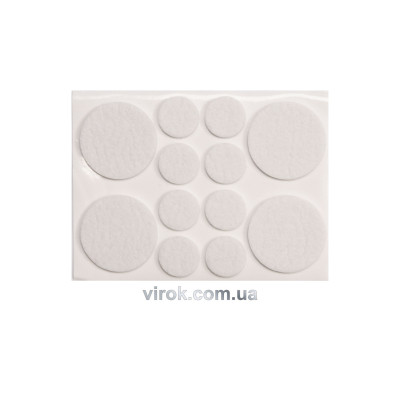 Протектор самоклеючий повстяний Vorel 20,38мм (12шт/наб) 391176