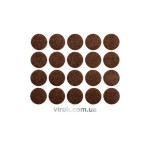 Протектор самоклеючий повстяний Vorel 20мм (20шт/наб) коричн. 391173