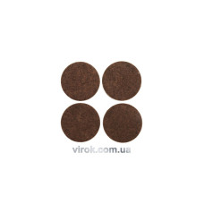 Протектор самоклеючий повстяний Vorel 40мм (4шт/наб) коричн. 391175