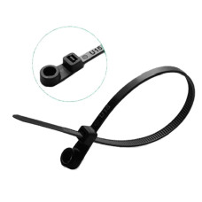 Хомут монтажний 4х150 HAISSER чор/біл нейлон (за 1шт, 100/уп) 391190