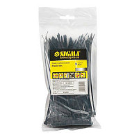 Хомут монтажний 4х300 HAISSER чор/біл нейлон (за 1шт, 100/уп) 391193