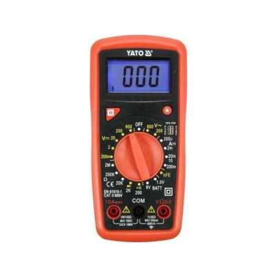 Мультиметр цифровий YATO YT-73081 LCD дисплей 391198