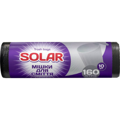 Пакети для сміття 160л\10шт Solar 30852