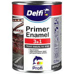 Грунт-емаль по іржі 3в1 темно-коричн. МАТ. Delfi 0,9кг. 3300121
