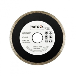 Диск алмазний для мокрої різки YATO 125х5,3 H=2,2mm 391262