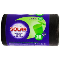 Пакети для сміття 35л\100шт Solar 30874