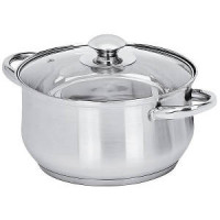 Каструля нерж. SANTAREMO TM-HCA32-2 19л скло кришка 72887