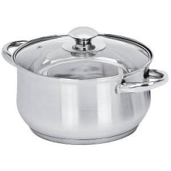 Каструля нерж. SANTAREMO TM-HCA32-2 19л скло кришка 72887