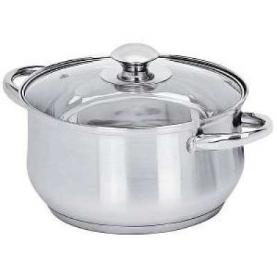 Каструля нерж. SANTAREMO TM-HCA32-2 19л скло кришка 72887