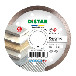 Круг алмазний Ceramics125х1,4х22.23 Distar 391310