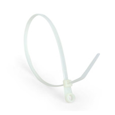 Хомут кабель з Кільцем 150х3,6мм білі (за 1шт) 31992