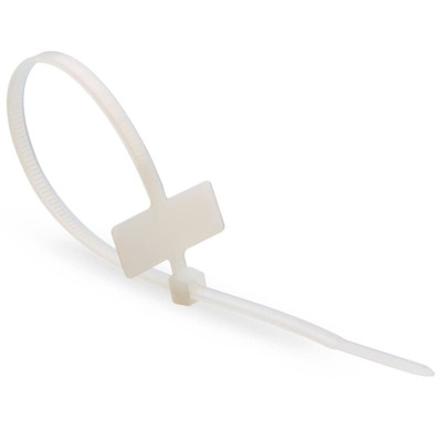 Хомут монтажний 3х200 білий Takel 31977