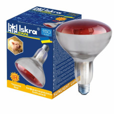 Червона лампа 175W E27 ІСКРА