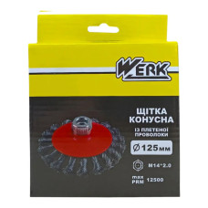 Щітка конусна Werk 125мм м14 WE107625 99216