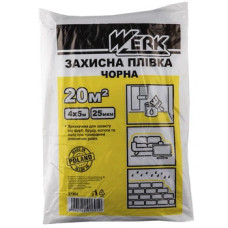 Плівка захисна чорна 25мкр 4х5м WERK 356055