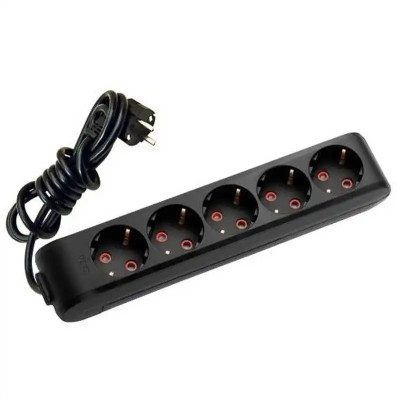 Подовжувач VIKO 2м 5 гнізд з/з чорн Турція 83008