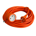 Подовжувач садовий 20м 1гн ПВС2х1,5 помаранч 87597