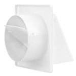 Вентиляційна решітка  з клапаном та фланцем 140*140 Міні Макс 1326Р 100мм