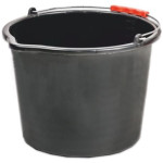 Відро будівельне 16л чорне з носиком Україна