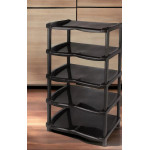 Поличка для взуття 5-ярусна R-пласт нормал чорна