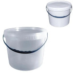 Відро харчове прозоре з кришкою 10л