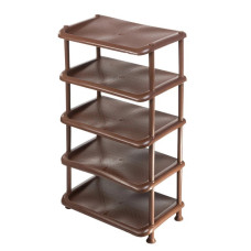 Поличка для взуття 5-ярусна R-пластік нормал коричнева 151489