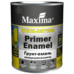 Грунт-емаль швидковисохаюча біла Maxima 0.75кг 33237 Україна