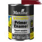 Грунт-емаль швидковисохаюча вишнева Maxima 0.75кг Україна
