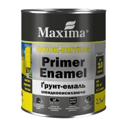 Грунт-емаль швидковисохаюча темно-коричнева Maxima 0.75кг 33234 Україна