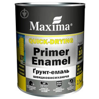Грунт-емаль швидковисохаюча чорна Maxima 0.75кг Україна