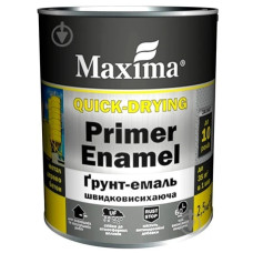 Грунт-емаль швидковисохаюча чорна Maxima 0.75кг Україна